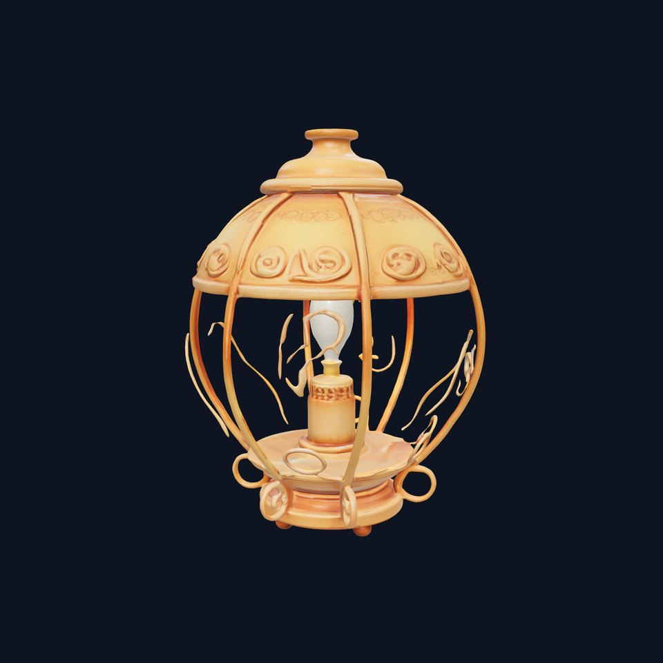 Ornate Vintage Lantern Model Pack